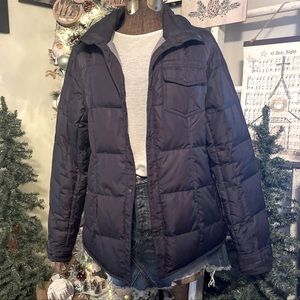 NWOT Eddie Bauer Black Goose Down Premium Quality Puffer Jacket.